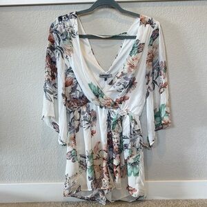 Floral Wrap Romper
